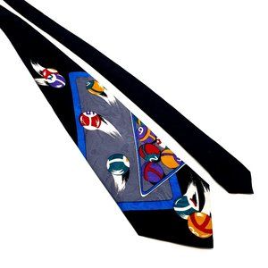 Fondini Mens Necktie Accessory Pool Table All Silk Office Work Casual Dad Gift